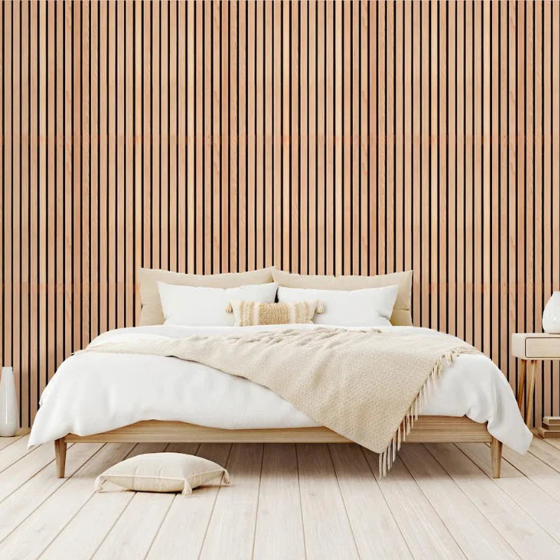Faux Vertical Wooden Panels