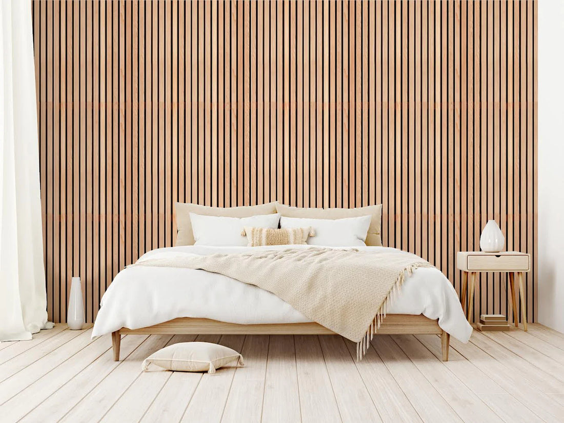 Faux Vertical Wooden Panels