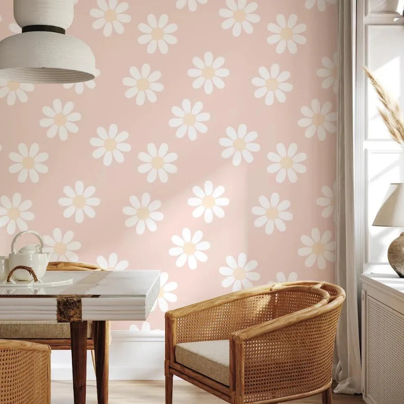Pretty Daisy Peel & Stick Kids Wallpaper