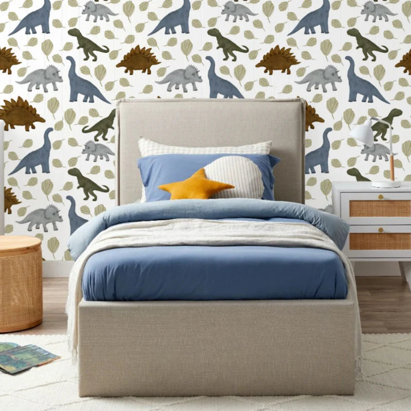 Dino Island Peel & Stick Kids Wallpaper