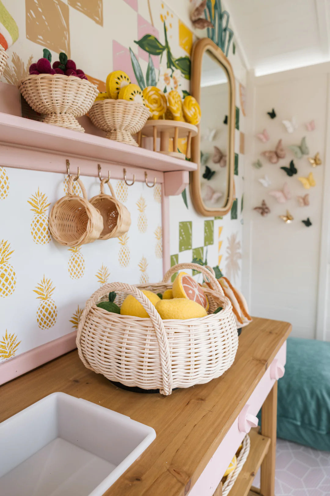 Sweet Pineapples Peel & Stick Kids Wallpaper