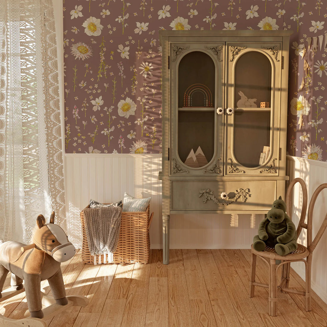 Adeline – Floral Wallpaper by Talia Designs