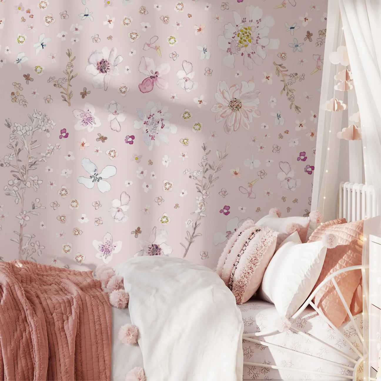 Ariyah Peel & Stick Kids Wallpaper