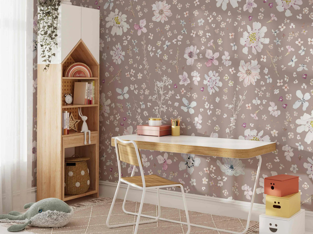 Ariyah Peel & Stick Kids Wallpaper