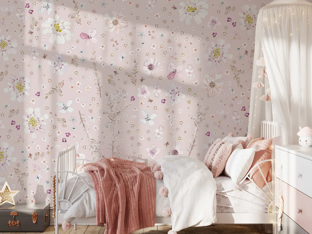 Ariyah Peel & Stick Kids Wallpaper
