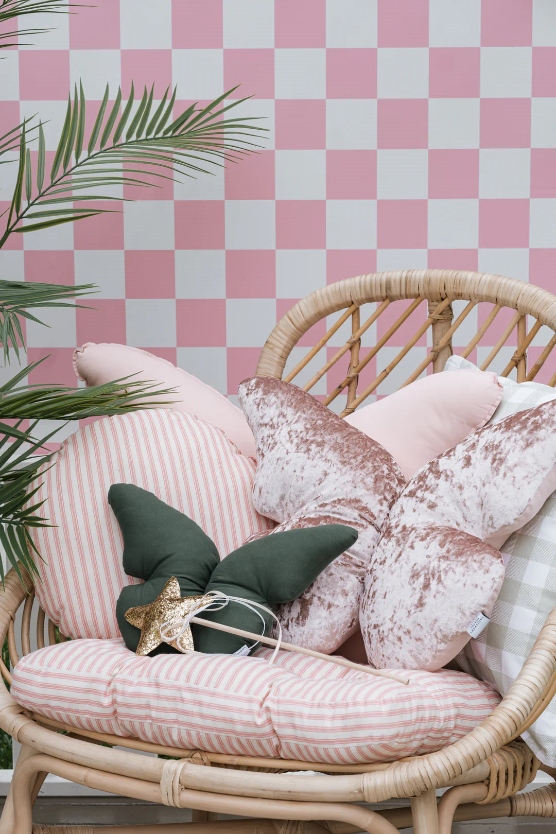 Checkers Peel & Stick Kids Wallpaper