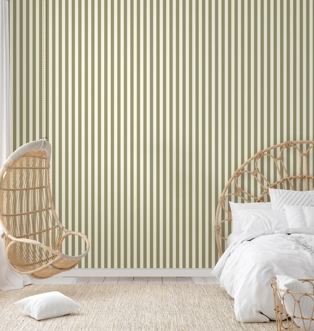 Classic Stripes Peel & Stick Kids Wallpaper
