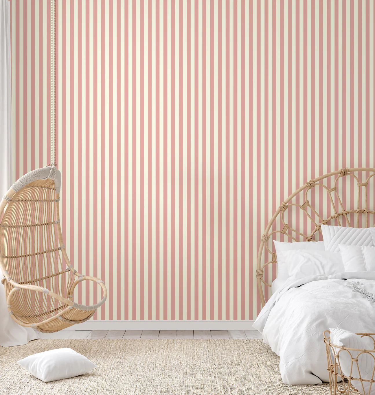 Classic Stripes Peel & Stick Kids Wallpaper