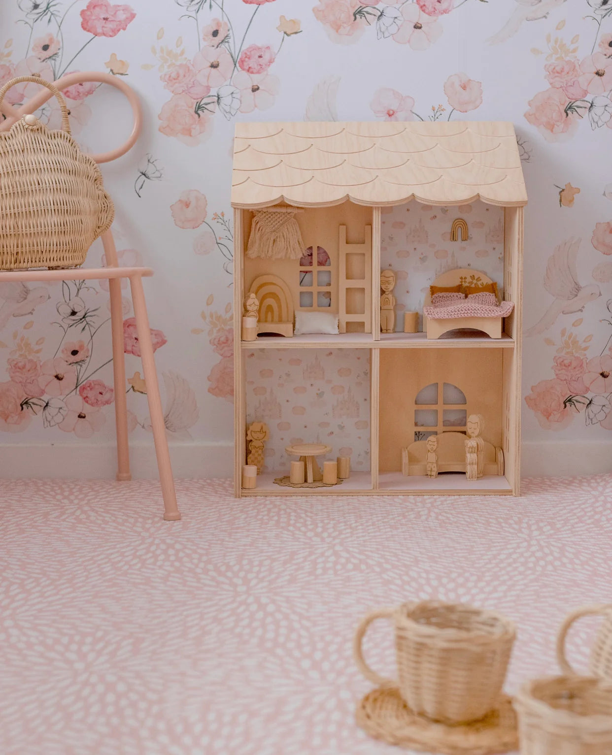 Peel and Stick Wallpaper Bek Halliday, Minnie and Me Interiors by Little Abodes Interiors