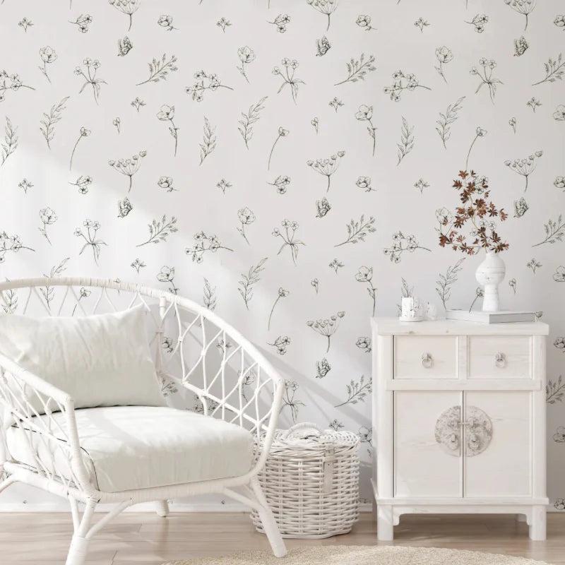 Flora Peel & Stick Kids Wallpaper