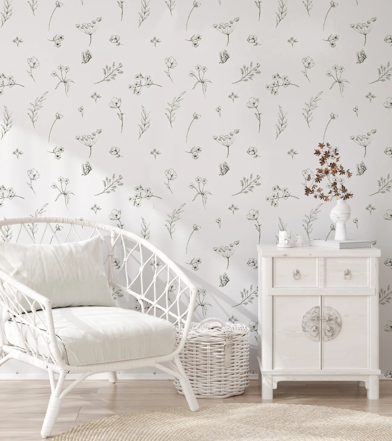 Flora Peel & Stick Kids Wallpaper
