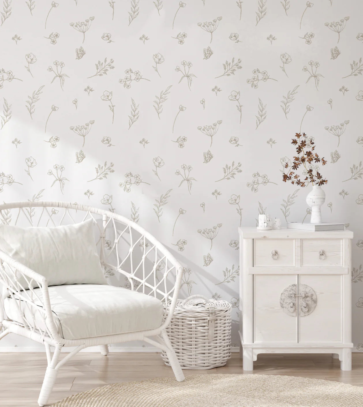 Flora Peel & Stick Kids Wallpaper