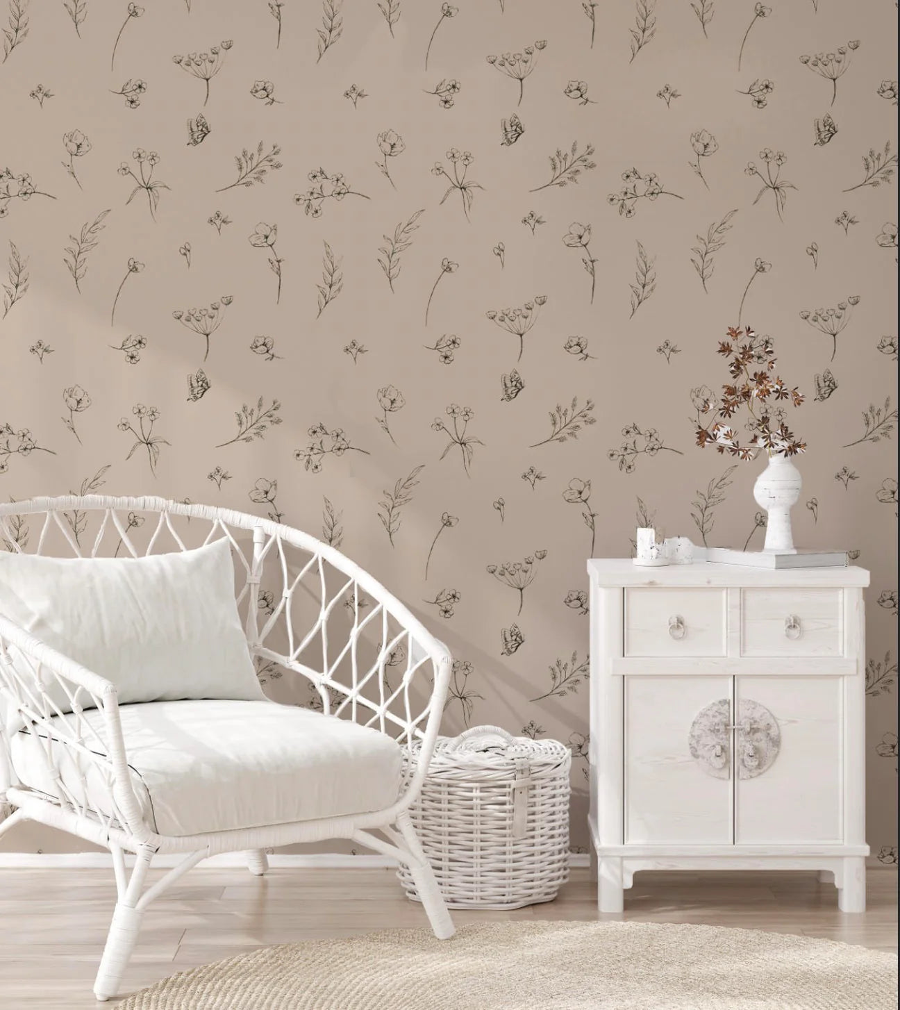 Flora Peel & Stick Kids Wallpaper