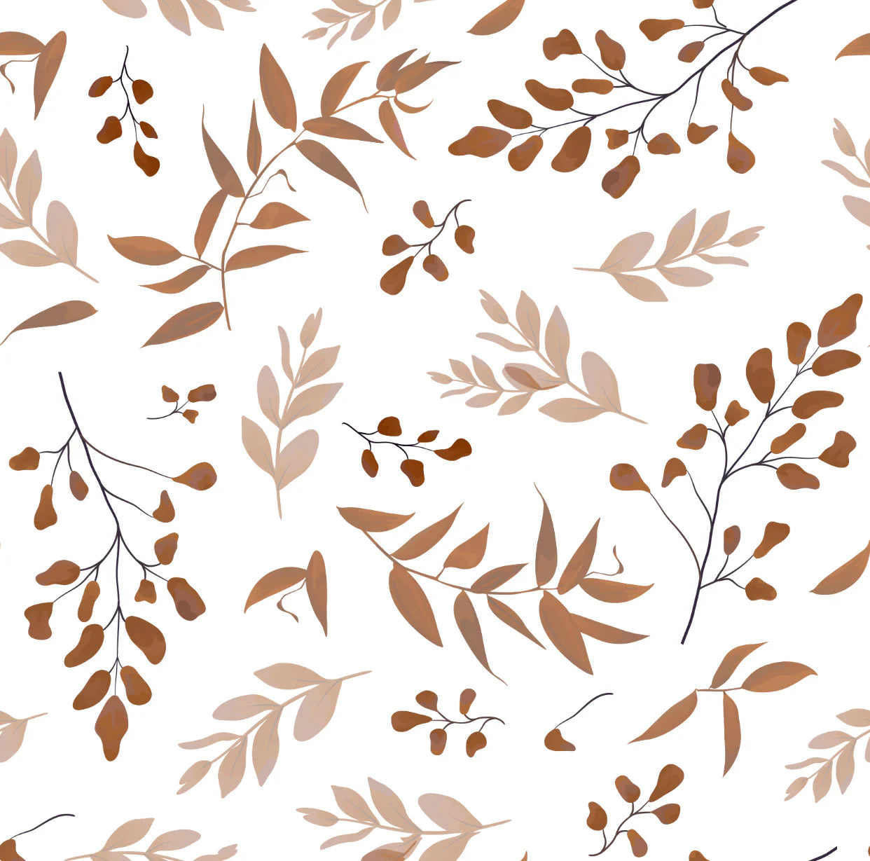 Forest Leaves Peel & Stick Kids Wallpaper