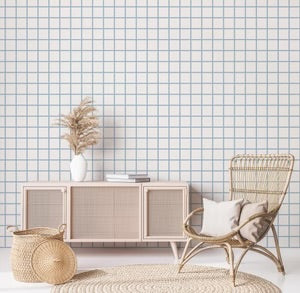 Grid Checkers Peel & Stick Kids Wallpaper