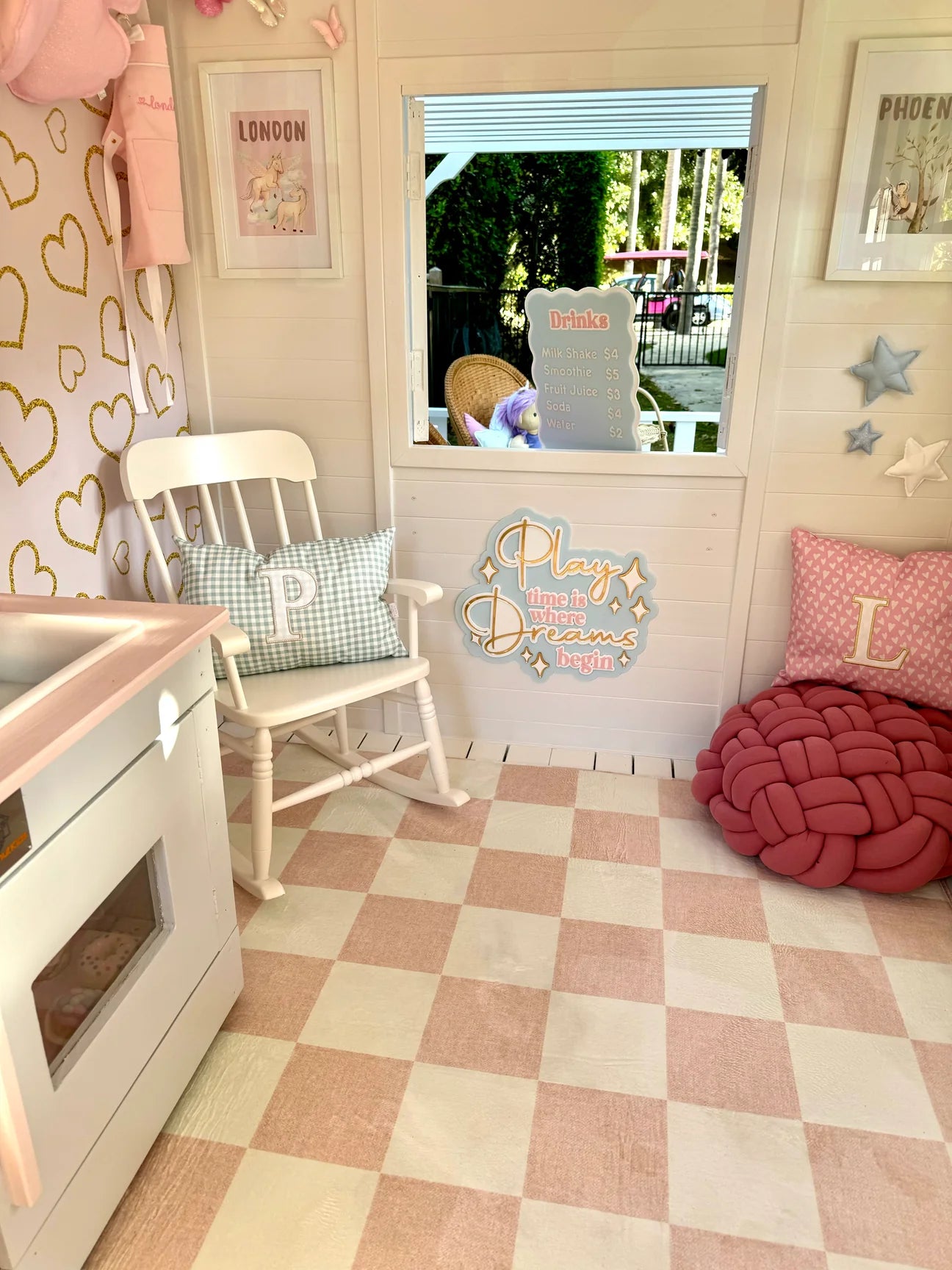 Hearts for Paris Peel & Stick Kids Wallpaper