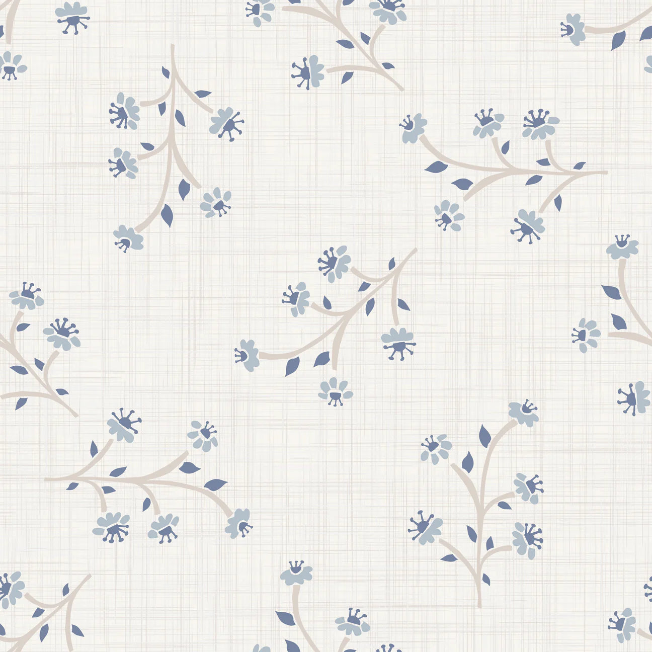 Linen Floral Peel & Stick Kids Wallpaper