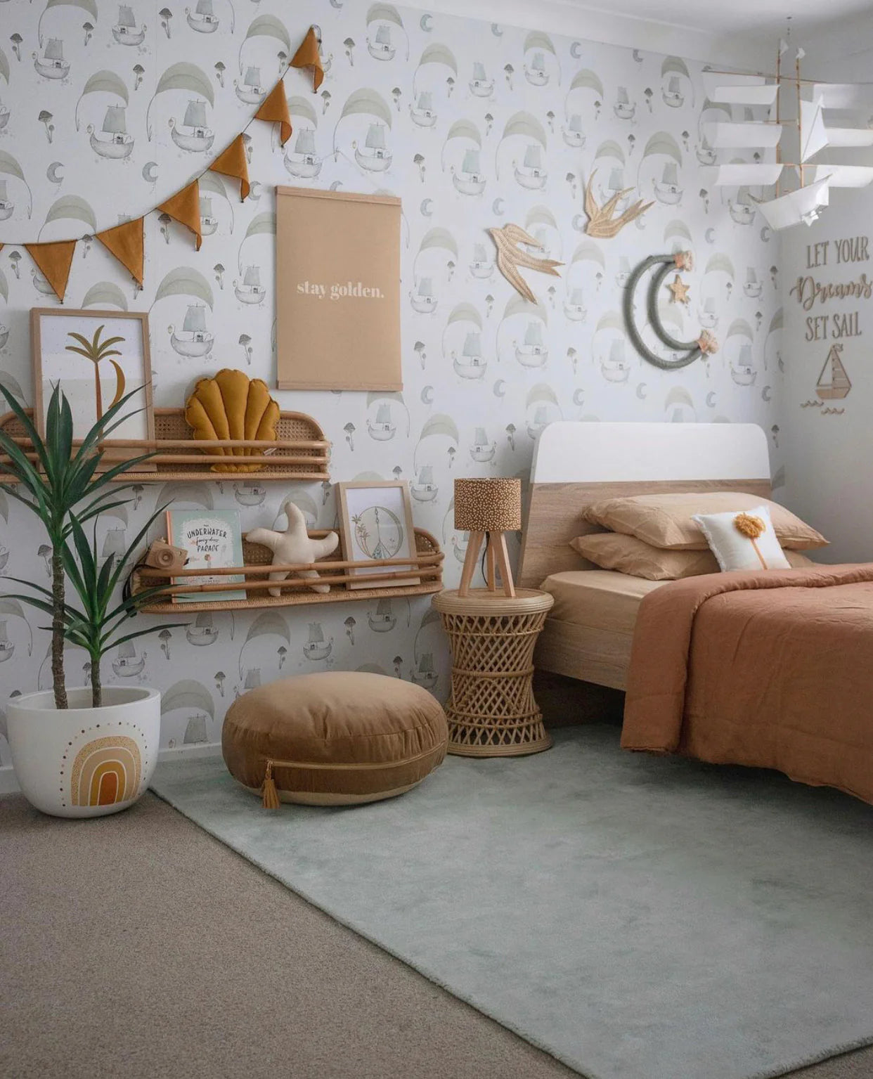 Little River Peel & Stick Kids Wallpaper