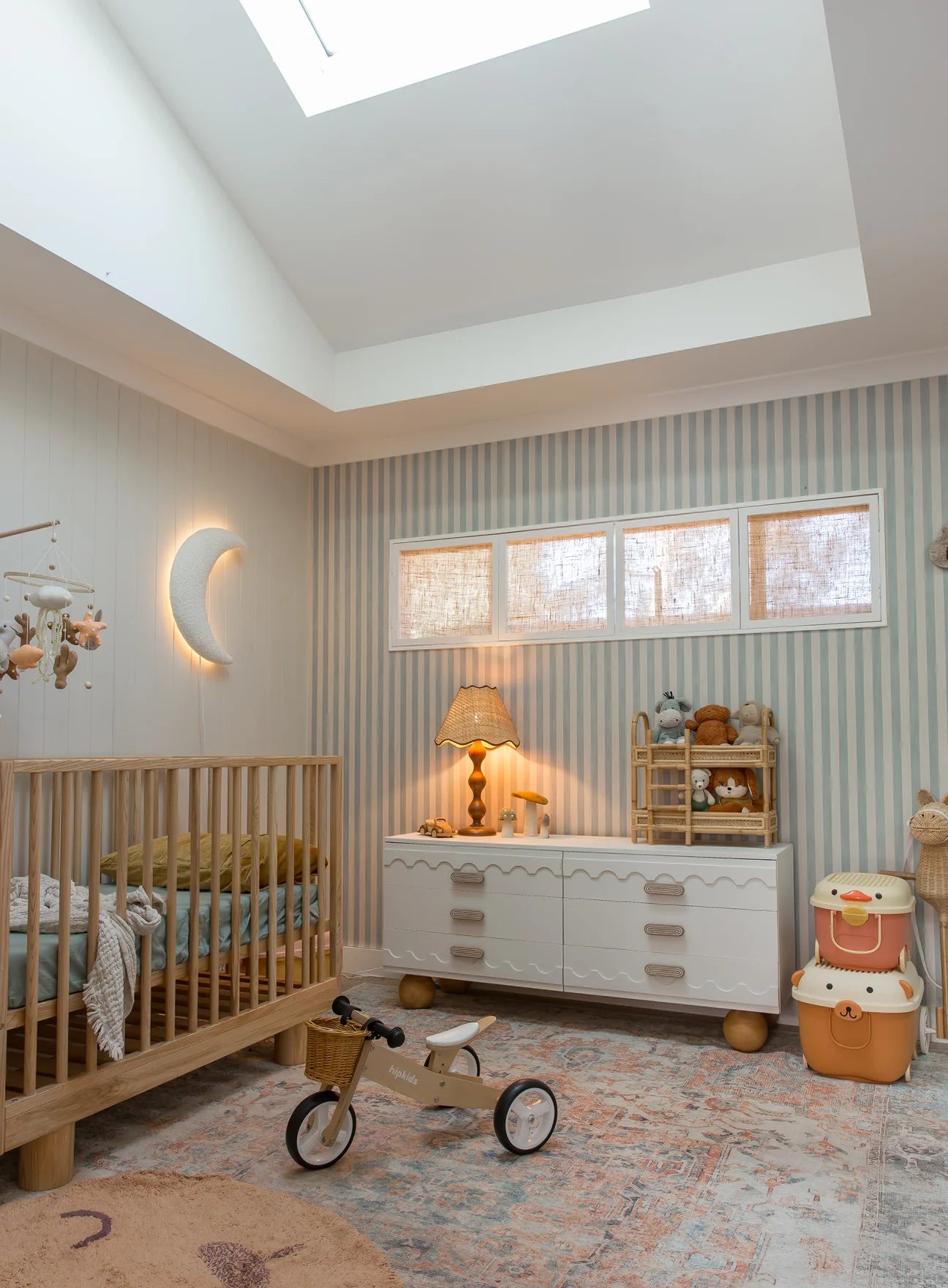 Marble Stripes Peel & Stick Kids Wallpaper