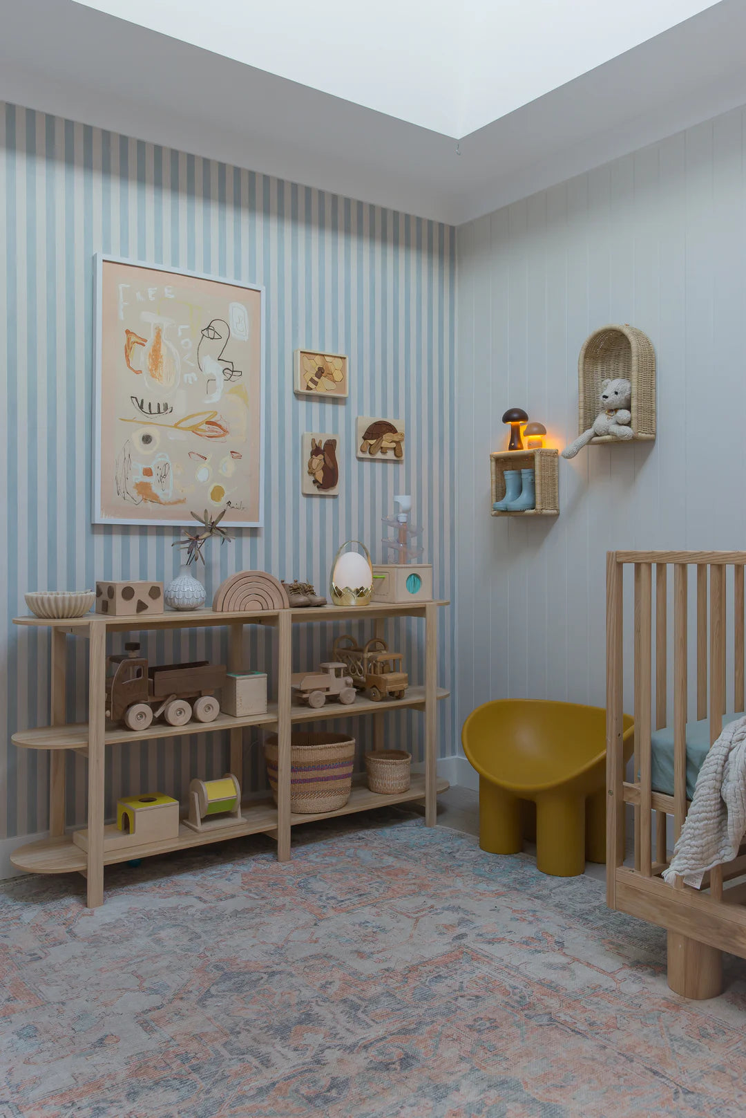 Marble Stripes Peel & Stick Kids Wallpaper