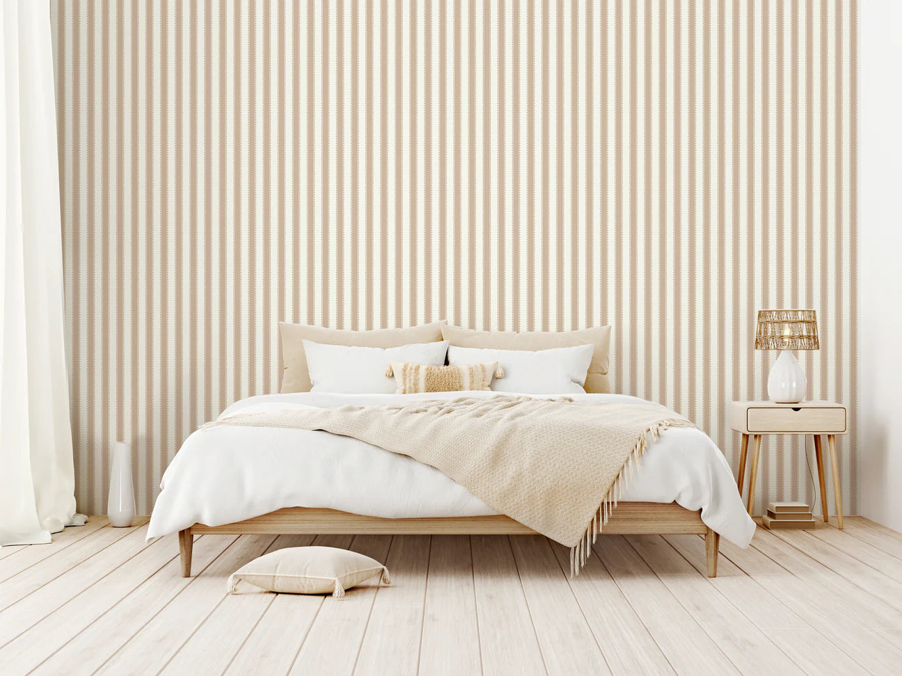 Mavi’s Stripes with a Twist Peel & Stick Kids Wallpaper