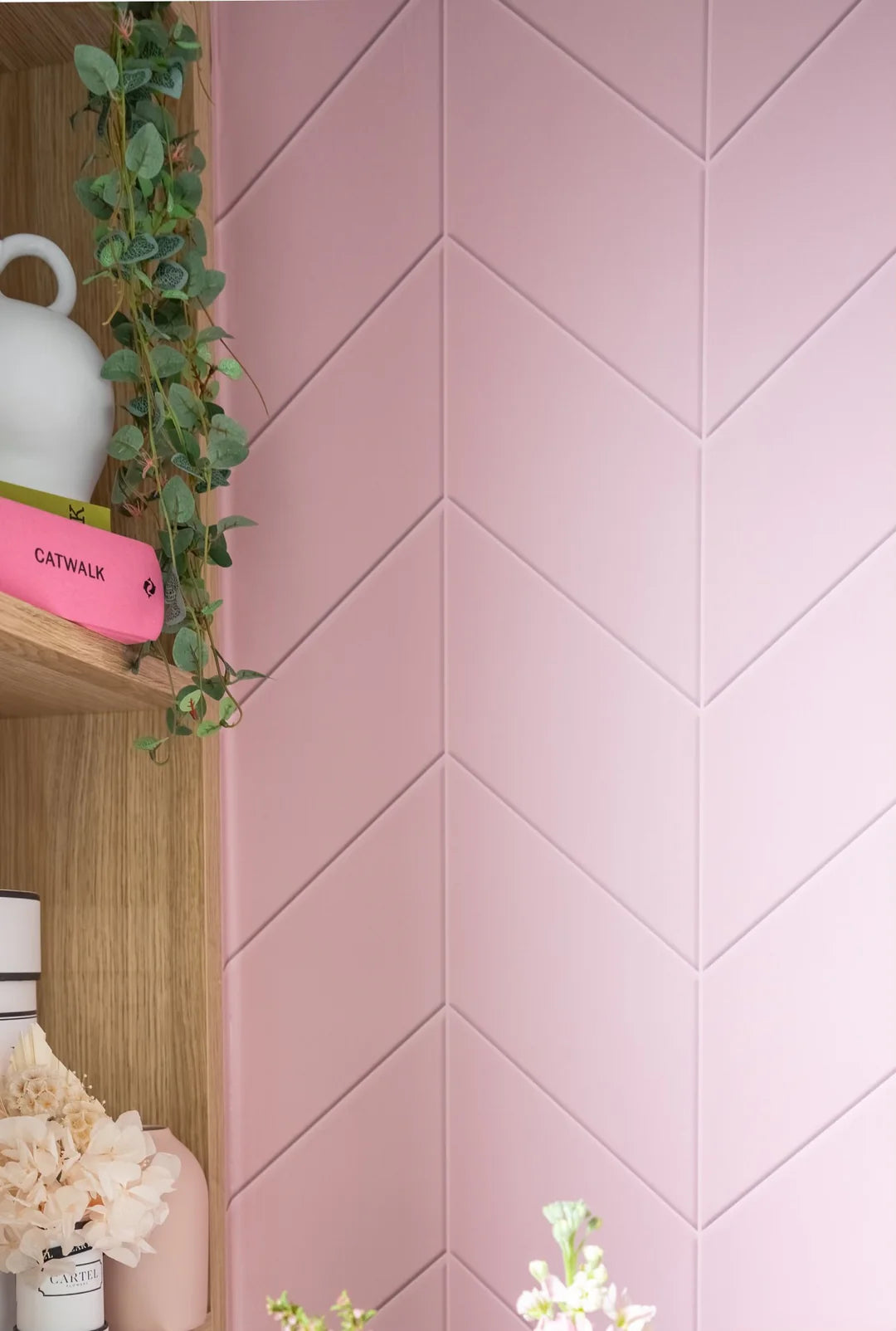 Modern Herringbone Peel & Stick Kids Wallpaper
