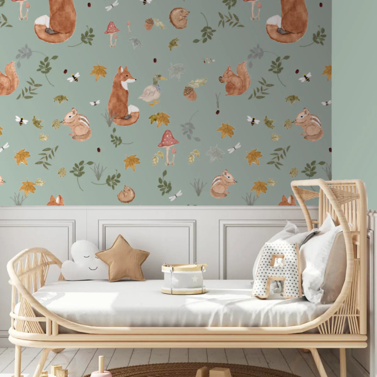 Mr Fox and Co Peel & Stick Kids Wallpaper