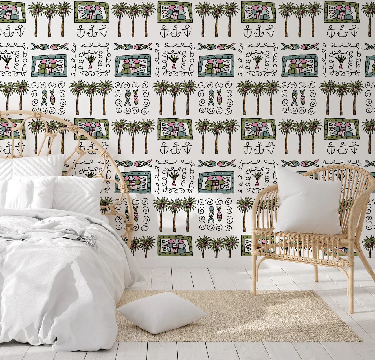 Paradise Ahoy Peel & Stick Kids Wallpaper