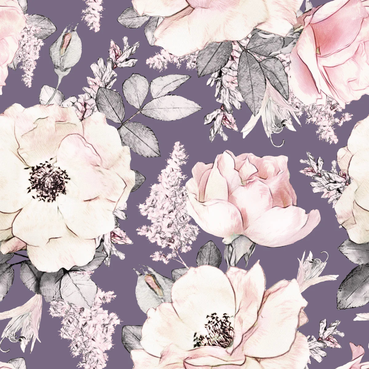 Peony Garden Peel & Stick Kids Wallpaper