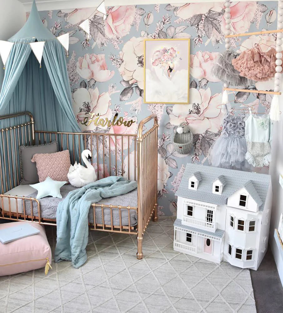 Peony Garden Peel & Stick Kids Wallpaper