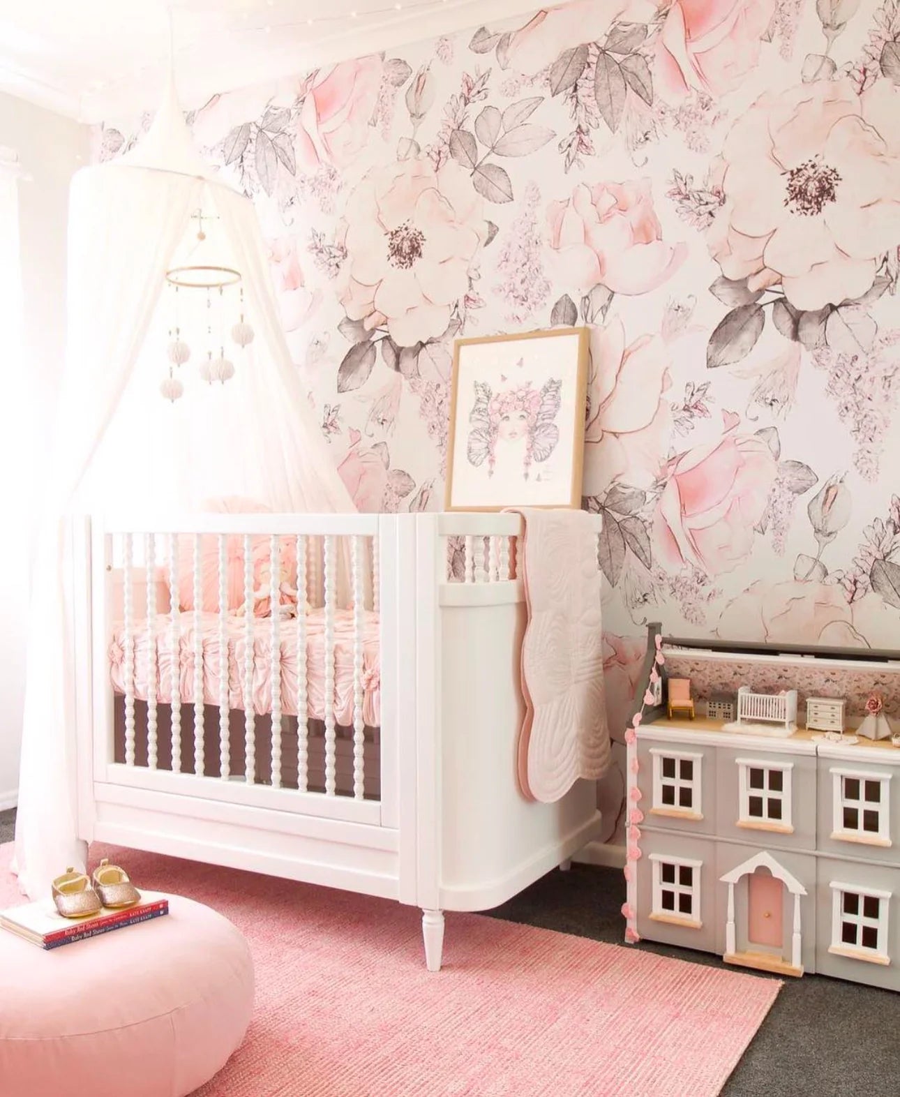 Peony Garden Peel & Stick Kids Wallpaper