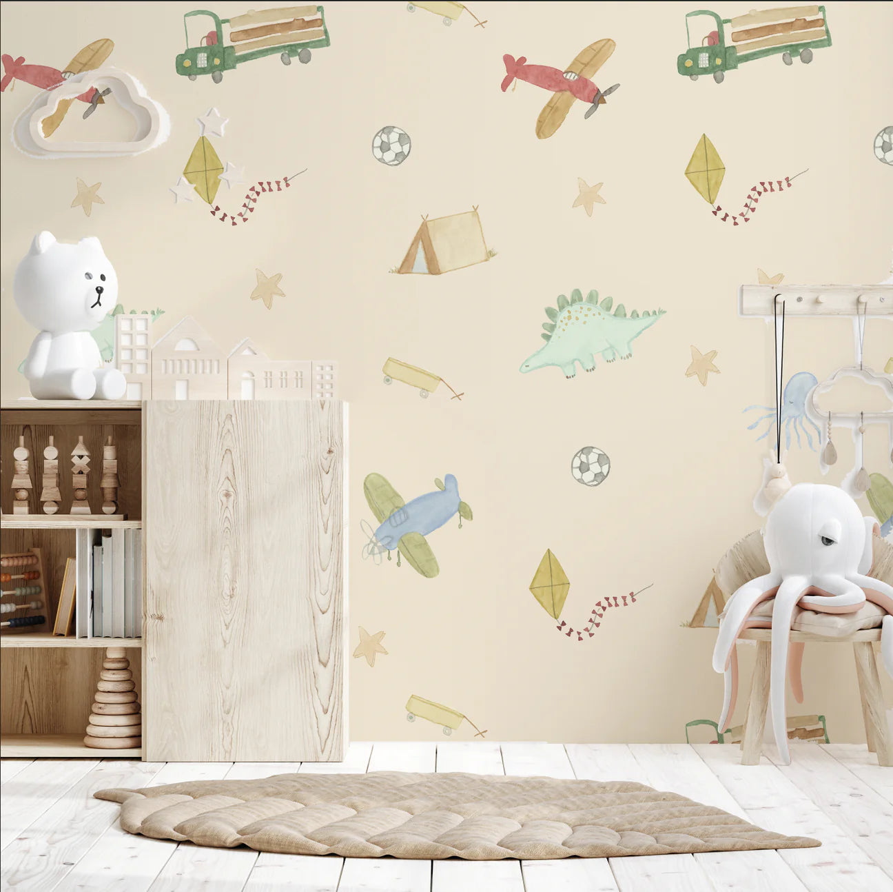 Playtime Peel & Stick Kids Wallpaper