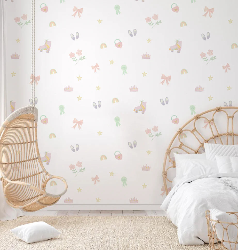 Roller Derby Peel & Stick Kids Wallpaper