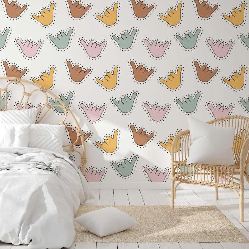 Shakas Peel & Stick Kids Wallpaper