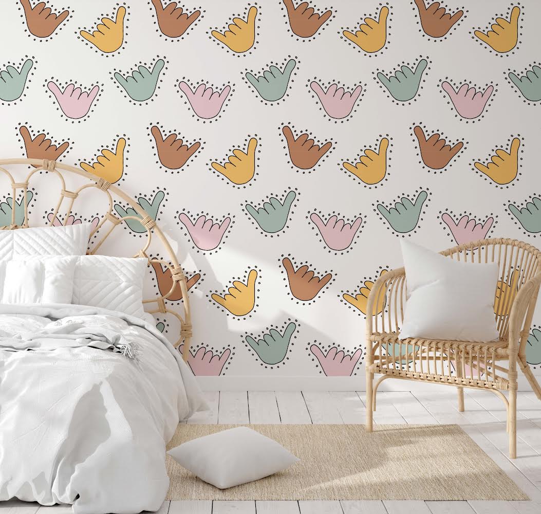 Shakas Peel & Stick Kids Wallpaper
