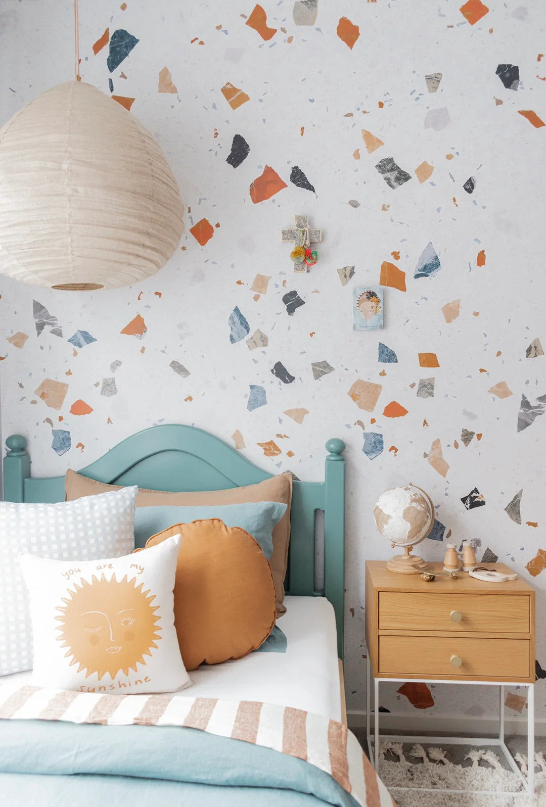 Terrazzo Peel & Stick Kids Wallpaper