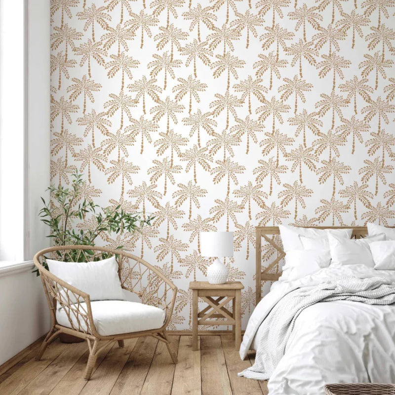 Tropical Palm Peel & Stick Kids Wallpaper