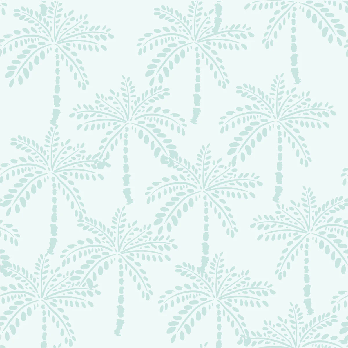 Tropical Palm Peel & Stick Kids Wallpaper