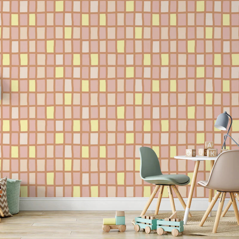 Fun Retro Wallpaper for Contemporary Kids Interiors