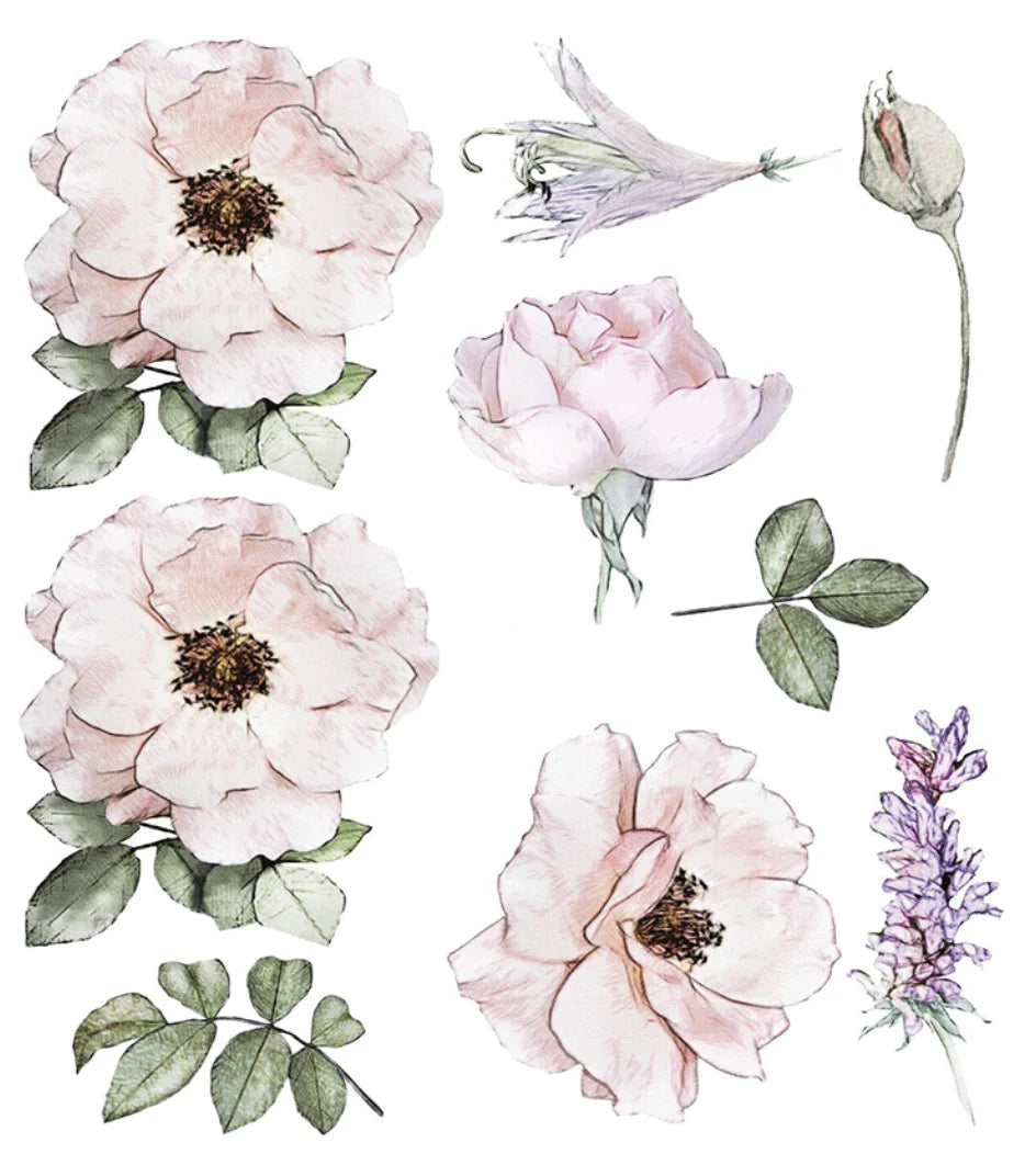 Peony Garden Decals (two sizes)