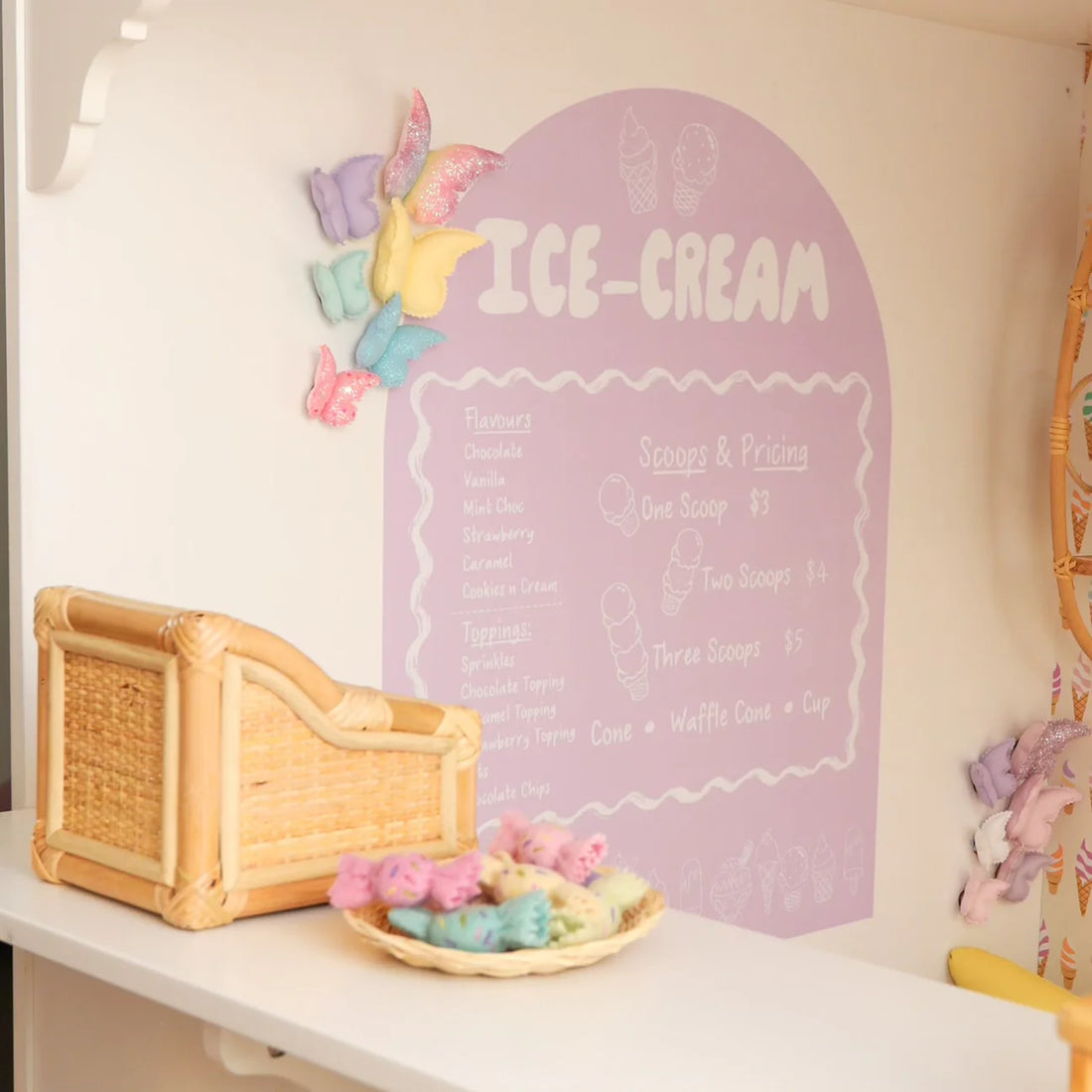 Ice Cream Shop Arch Decals (several colourways)