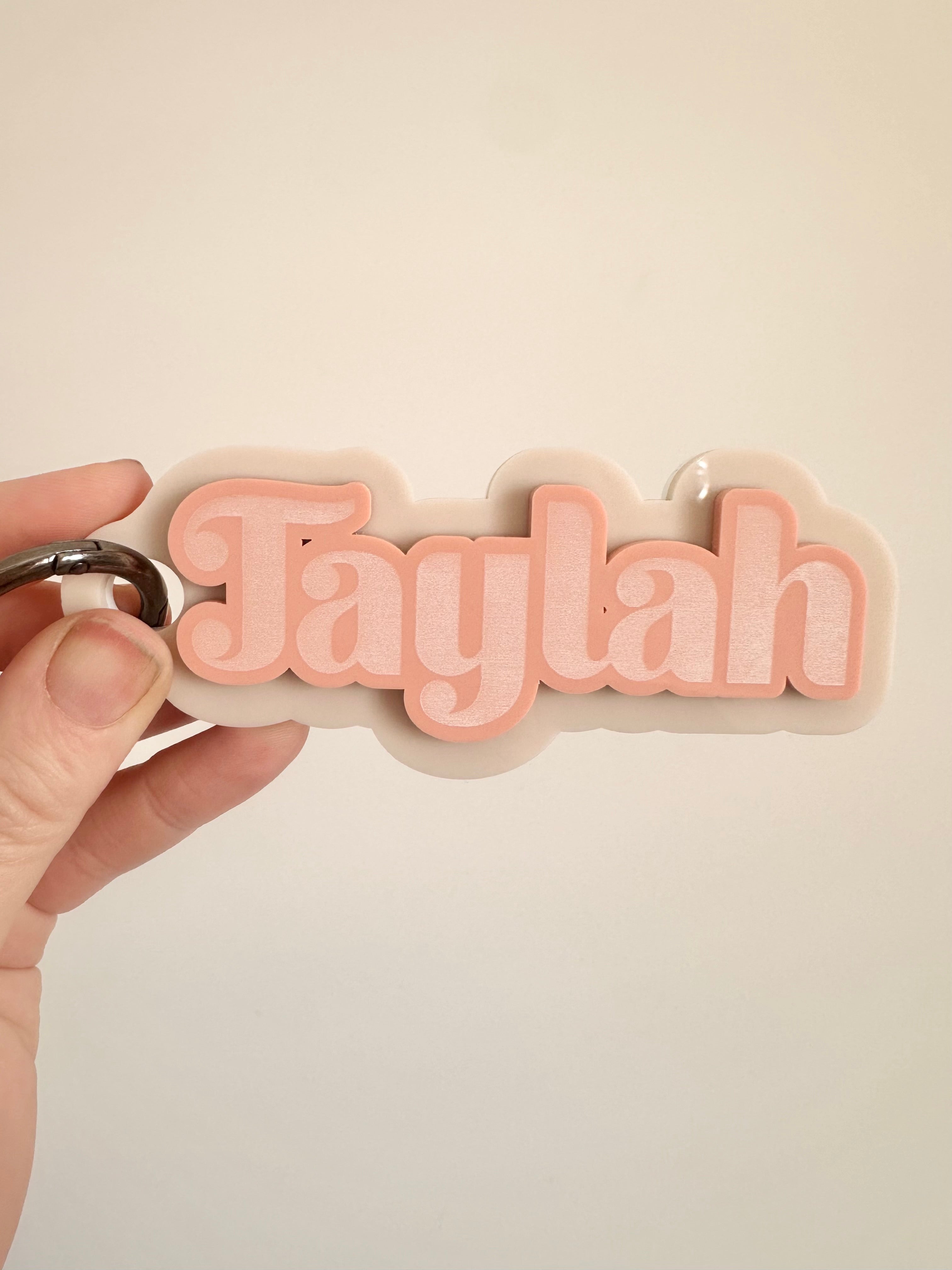 Personalised Acrylic Bag Tag