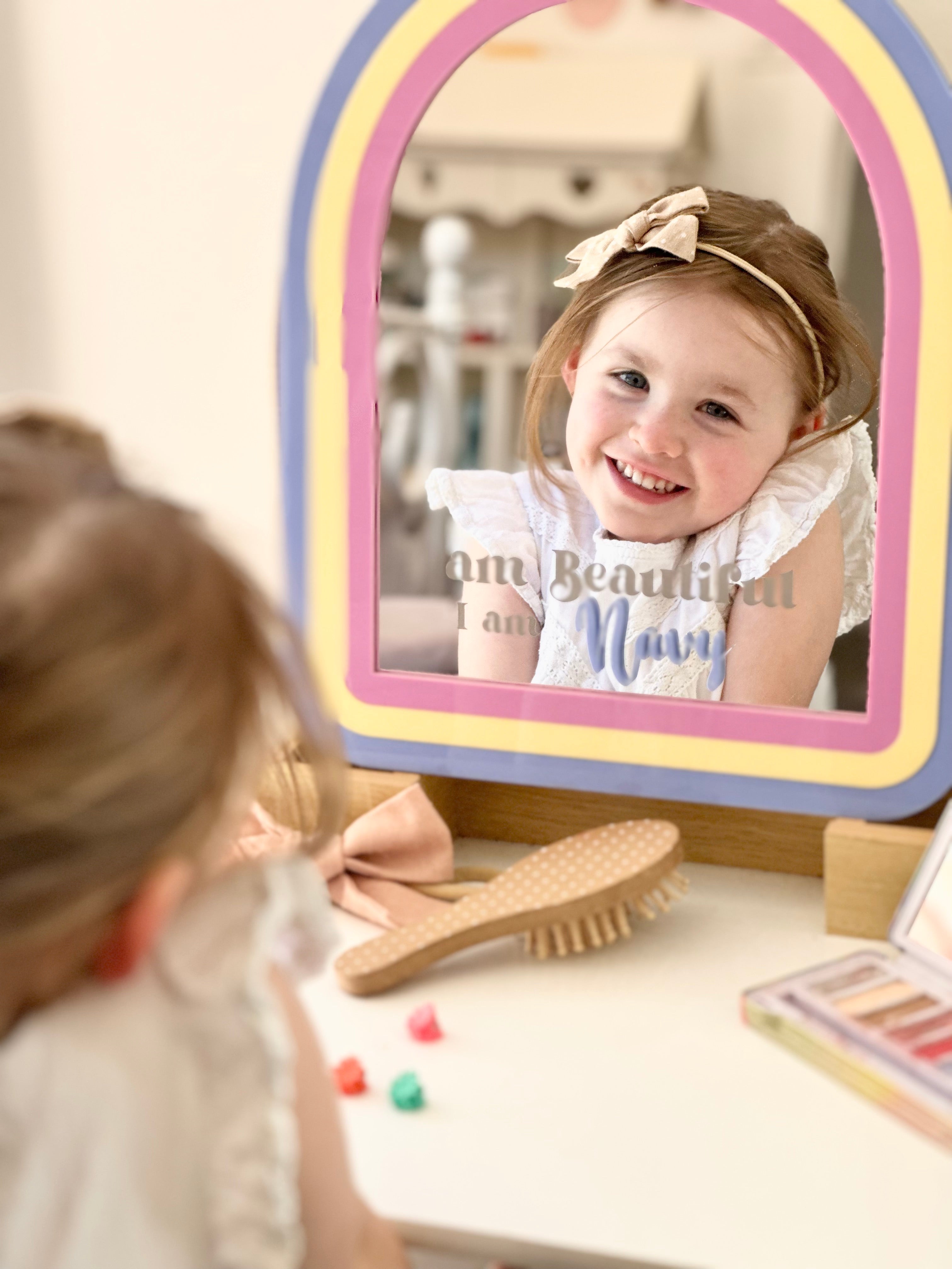 Personalised Affirmation Mirror – "I Am Beautiful"