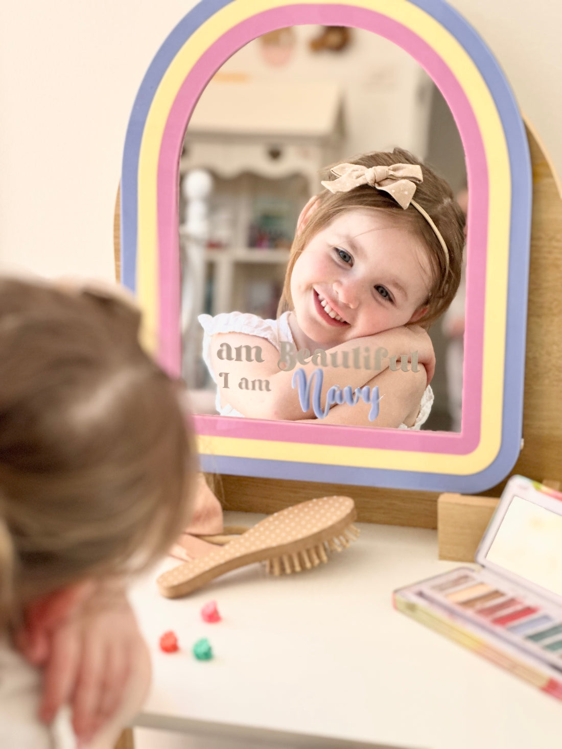 Personalised Affirmation Mirror – "I Am Beautiful"