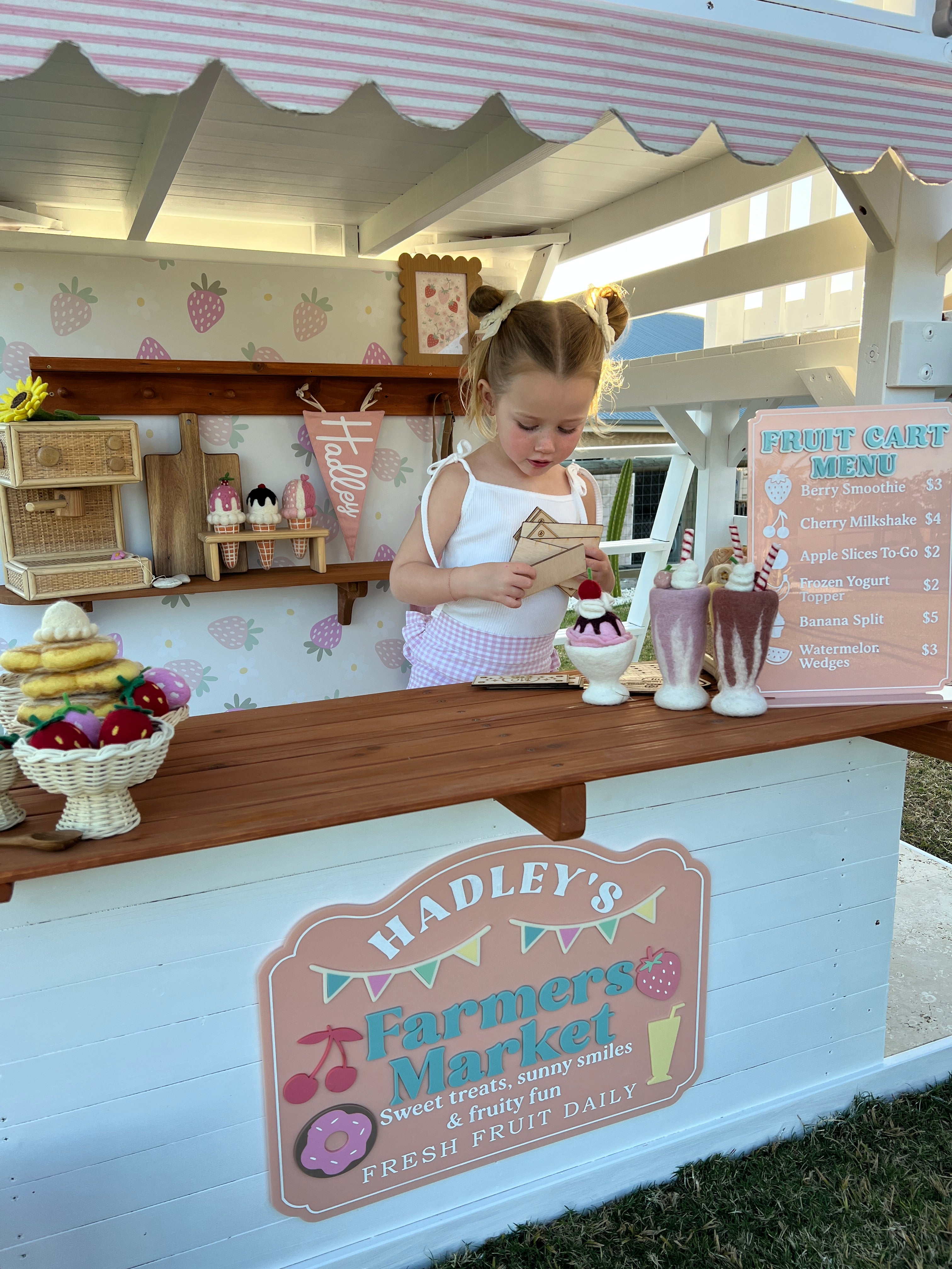 Fruit Cart Menu Stand