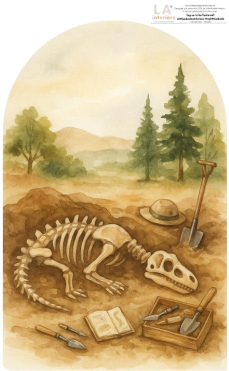 Dino Dig Site Arch – Peel & Stick Adventure Wall Decal