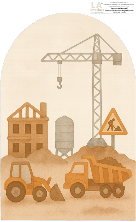 Busy Builders Arch Wall Decal