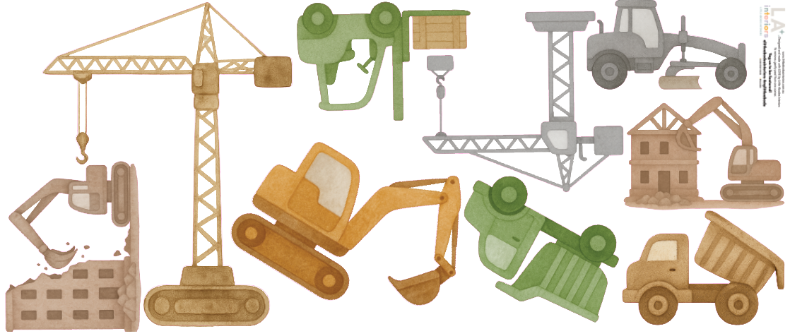 Construction Crew Wall Decals