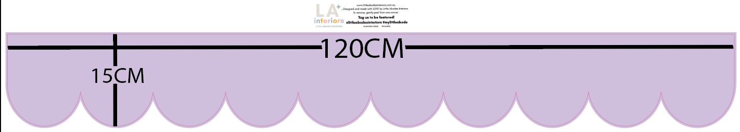 Scallop Border Decal – Custom Colour