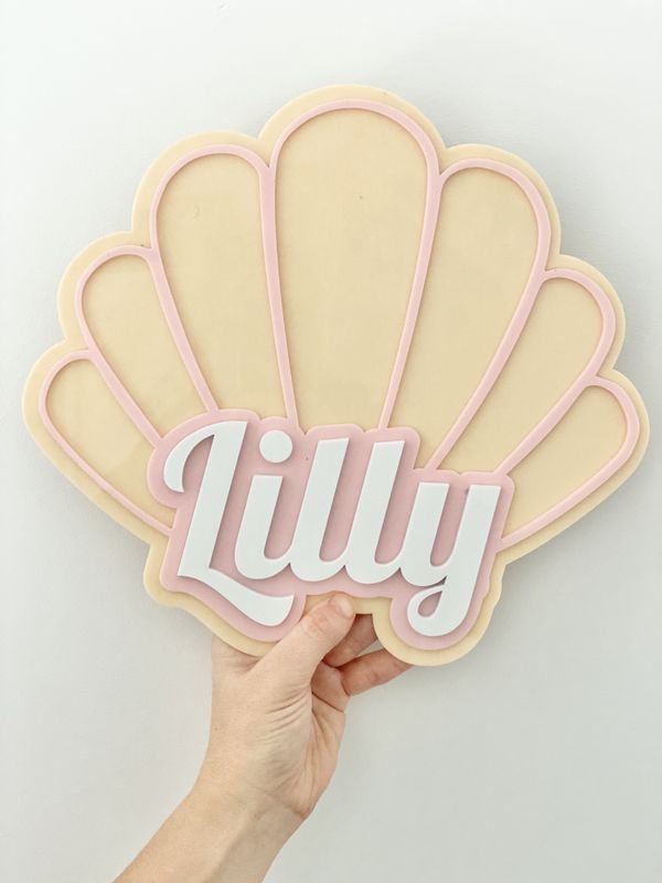Personalised Shell Plaque